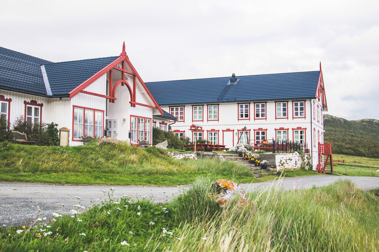 Exterior view of Hjerkinn Fjellstue in Norway