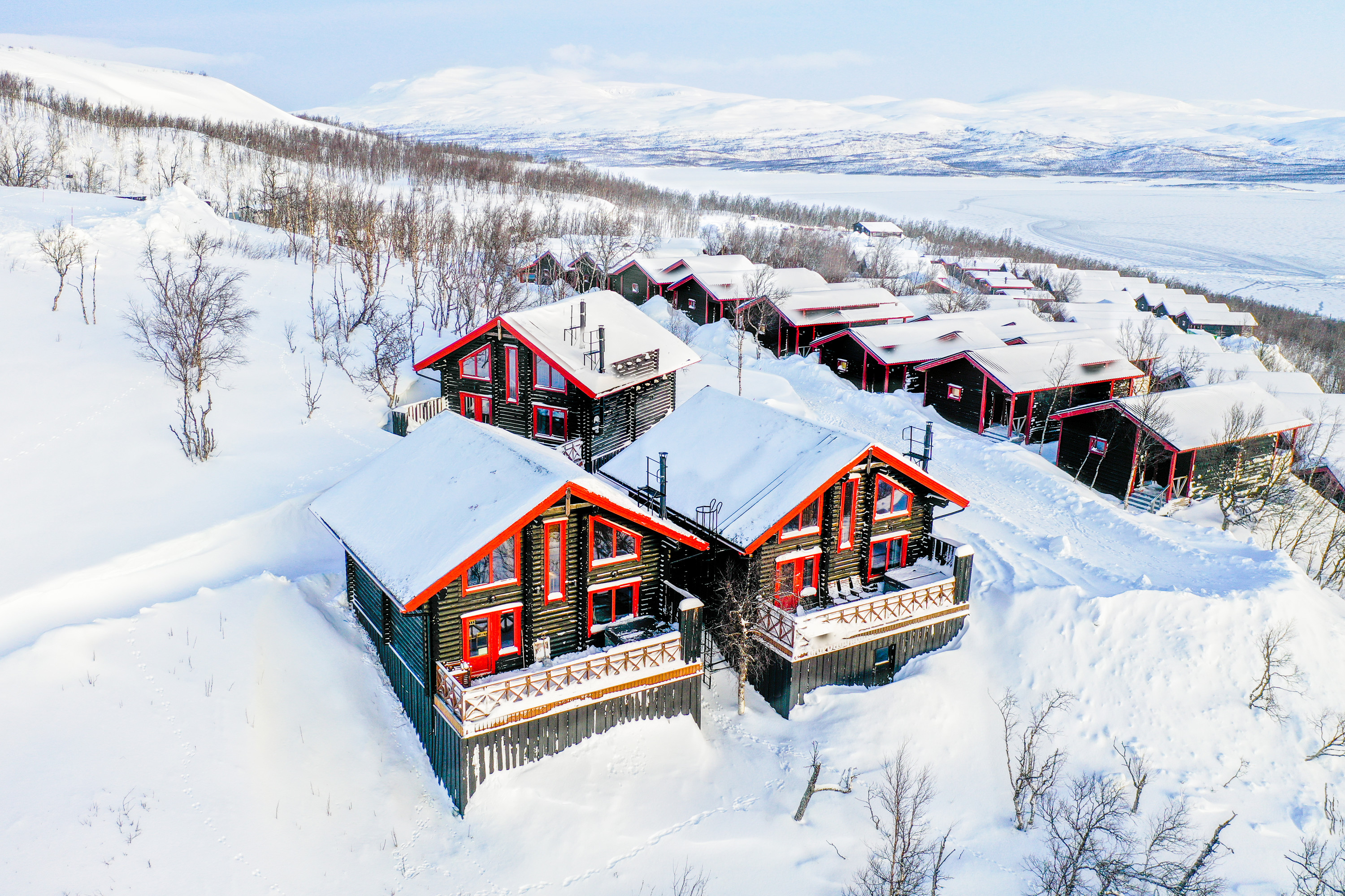 Luxury lodges near Abisko in Swedish Lapland