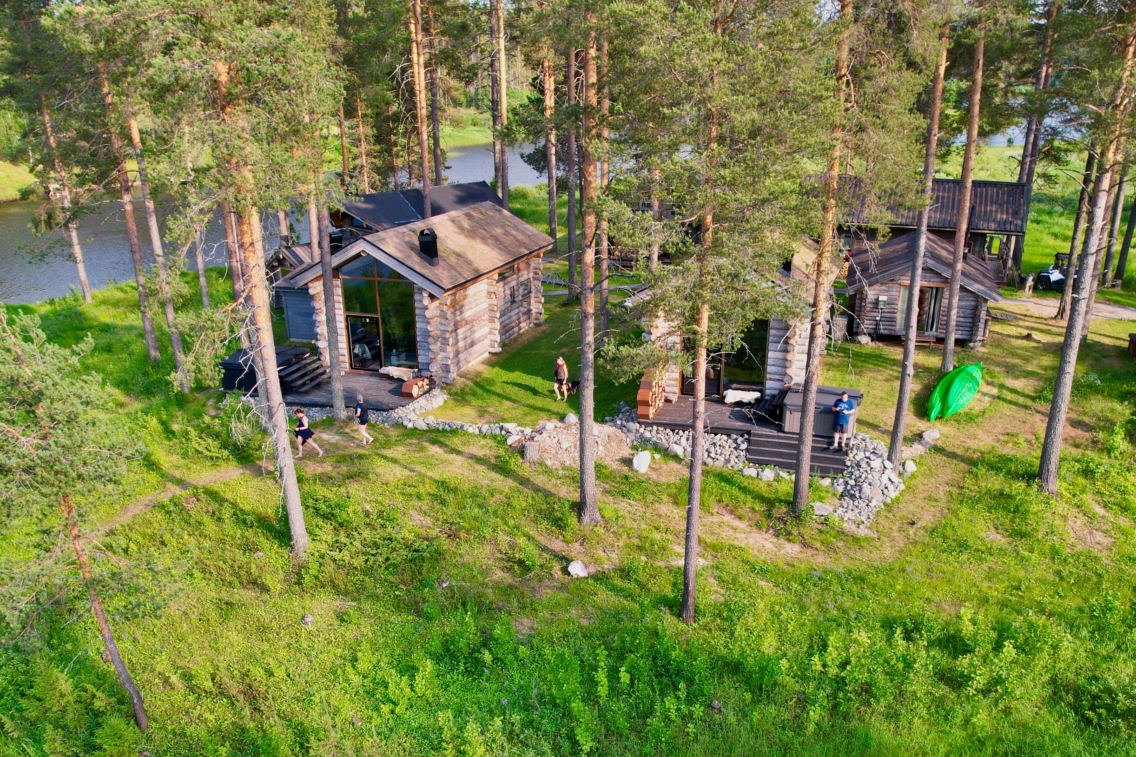 A log cabin in Arctic Retreat in Arctic Sweden