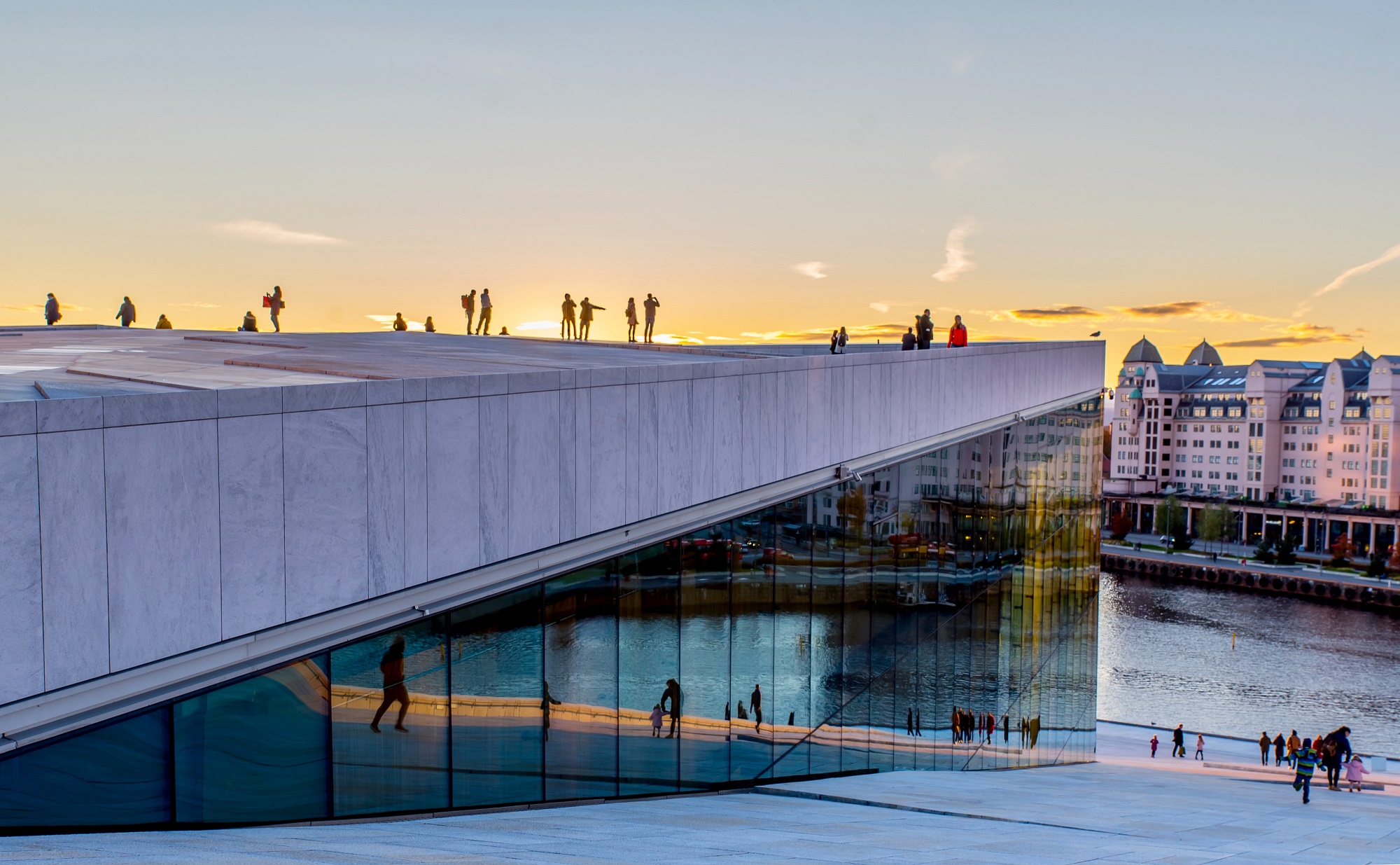 Viewing platform in Oslo, Norway. 
